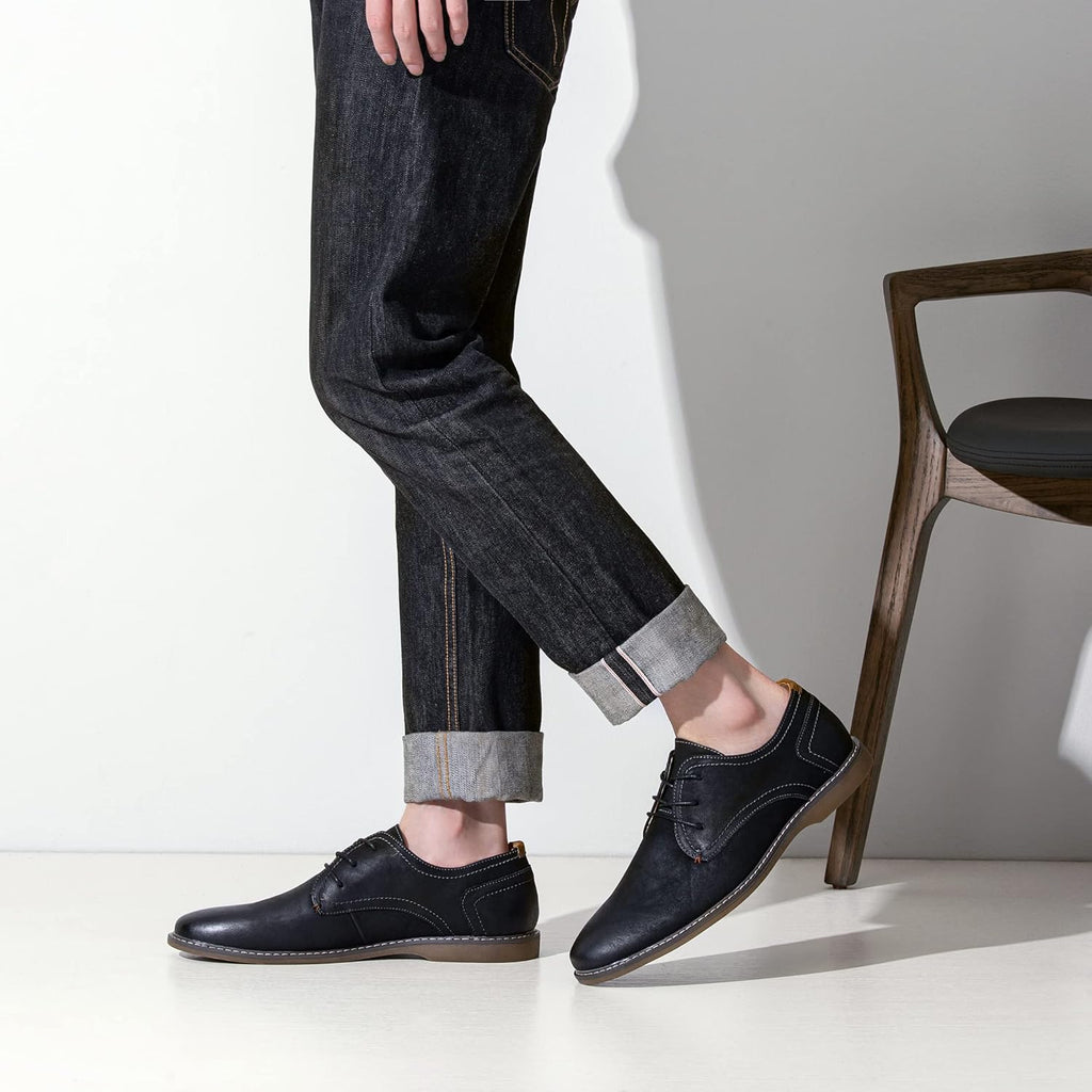 men casual dress shoes suede business classic dress shoes for men 2