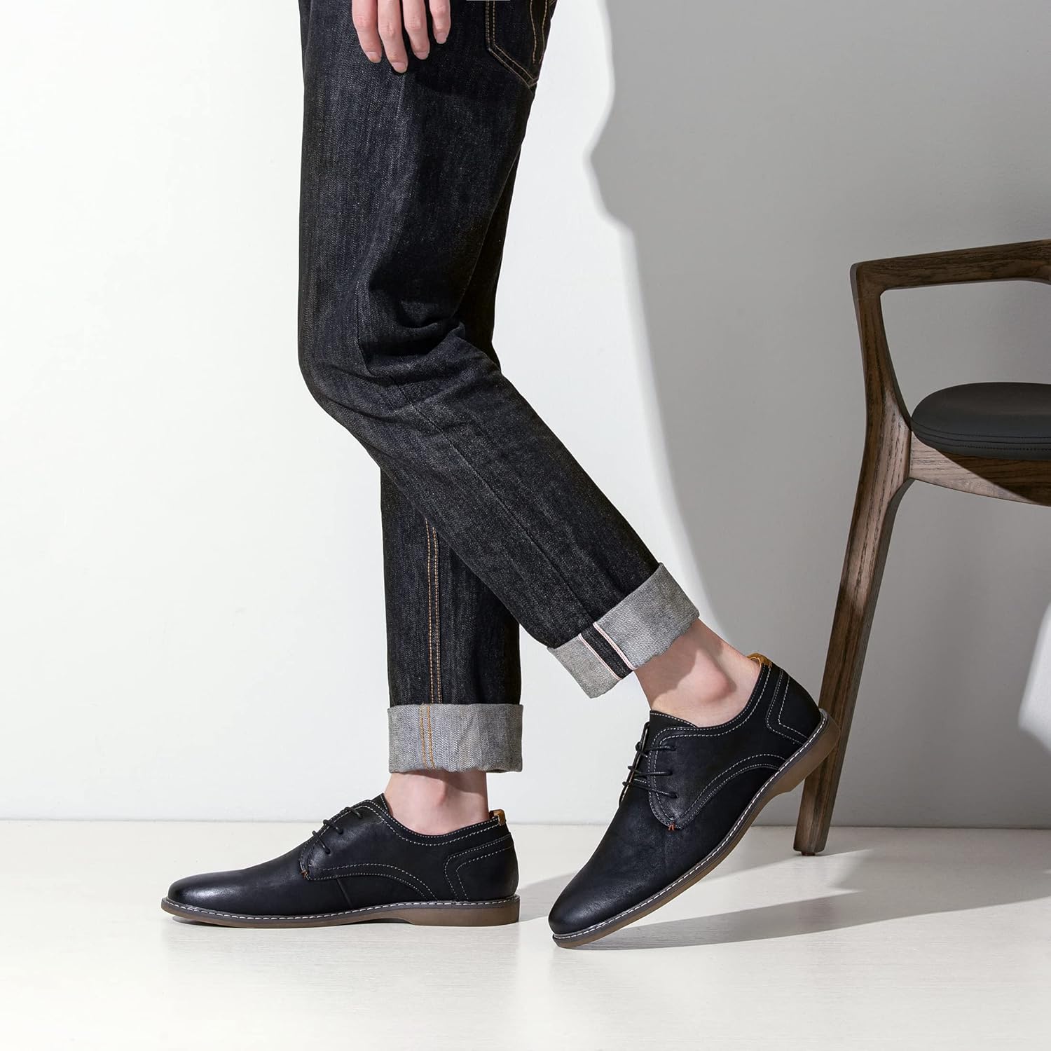 men casual dress shoes suede business classic dress shoes for men 2